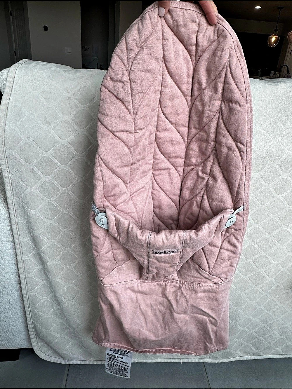 BabyBjorn Pink Baby Bouncer Cover Only